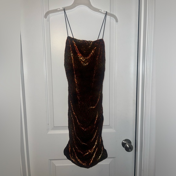 Windsor Leopard Print Spaghetti Strap Dress | s - Picture 2 of 6